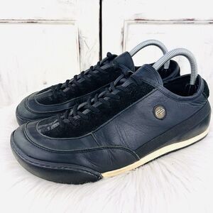 Birkenstock Footprints Black Leather Lace up Sneakers Womens Size EU40 US9 Rare